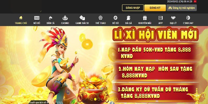 Trang chủ 14 Giao diện KING88 hiện đại, bắt mắt